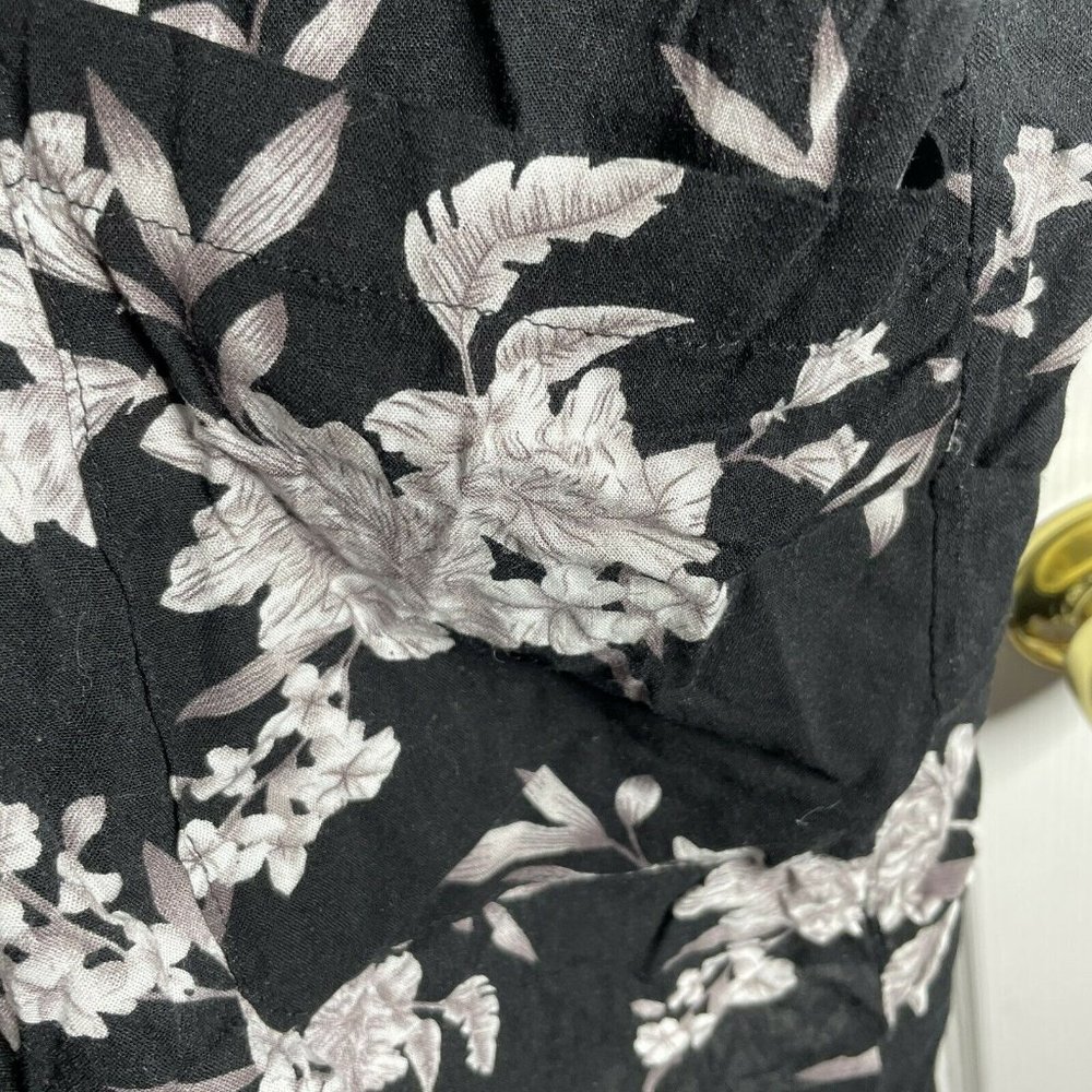 Spiritual Gangster Maya Black White Kimono Duster Belt Open Front Long One Size - Picture 4 of 4